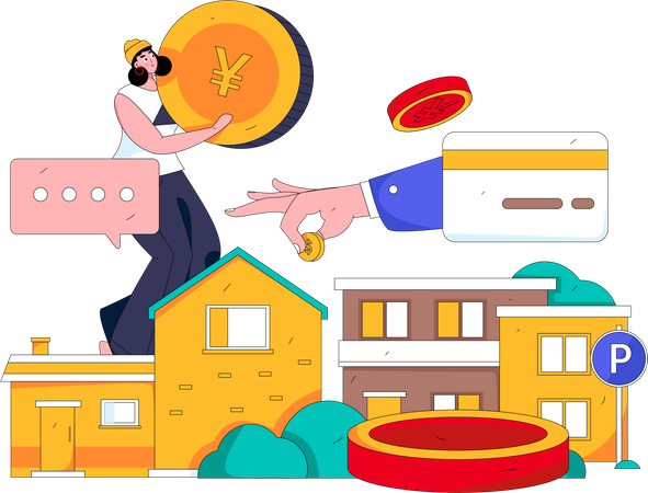 Property Buying  Illustration