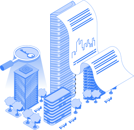 Property cost and property agreement document  Illustration