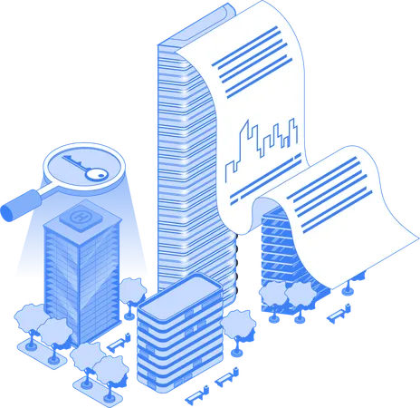 Property cost and property agreement document  Illustration