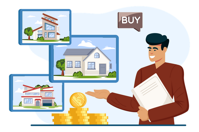 Property Dealer Illustration