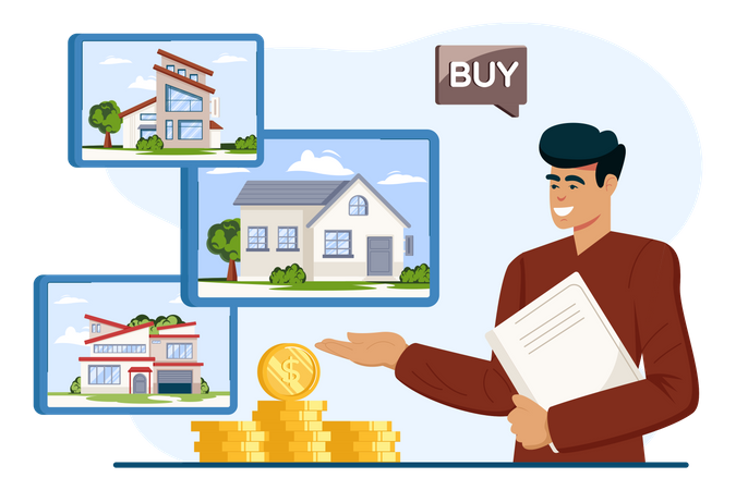 Property Dealer  Illustration