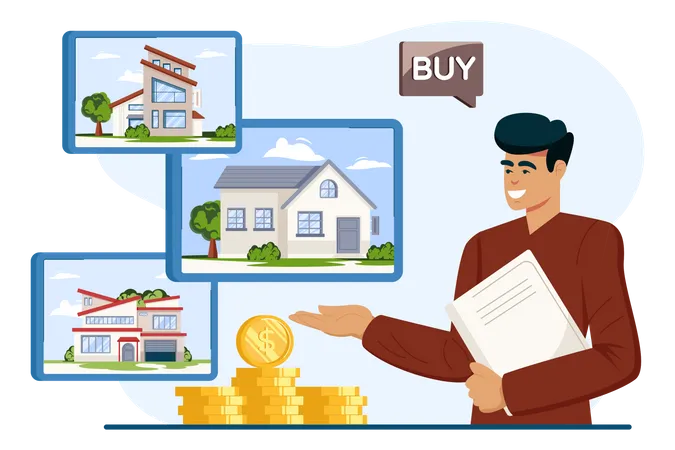 Property Dealer  Illustration