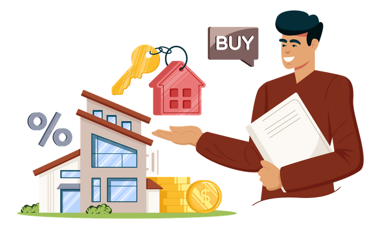 Property Dealer  Illustration