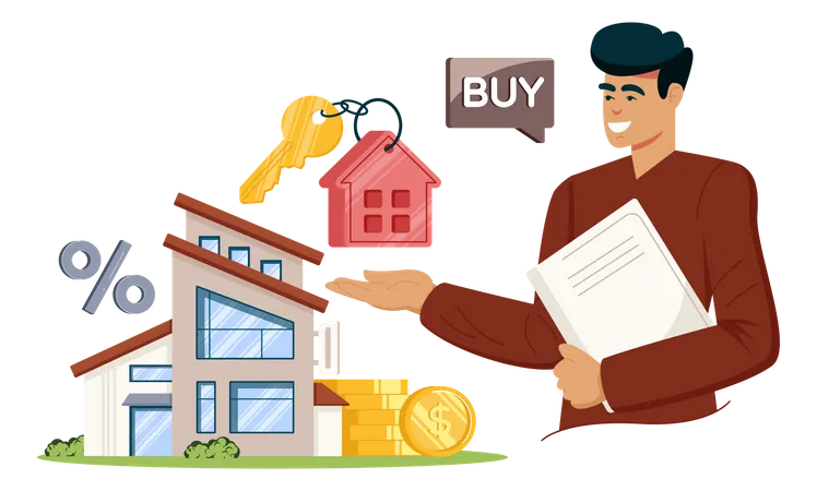 Property Dealer  Illustration