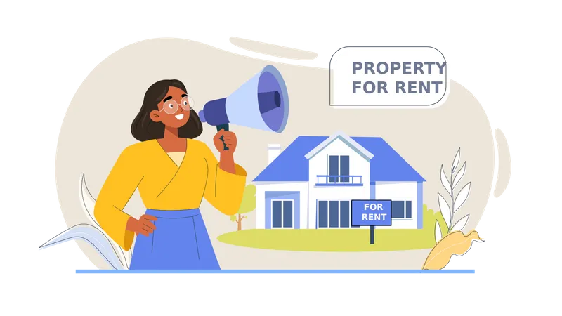 Property for rent  Illustration