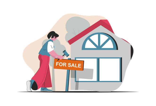 Property for sale  Illustration