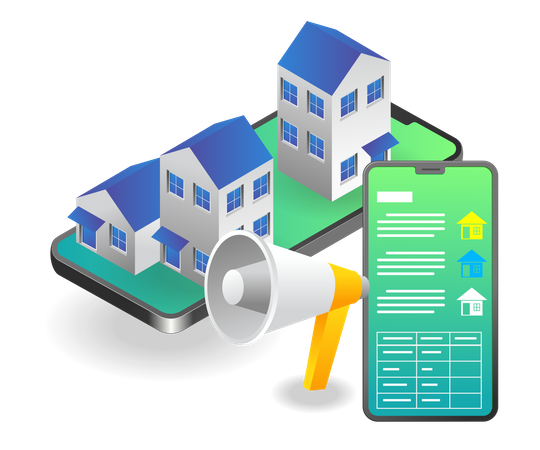 Property marketing  Illustration