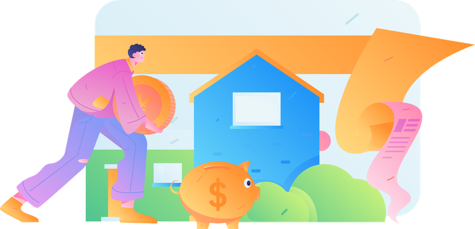 Property Mortgage  Illustration