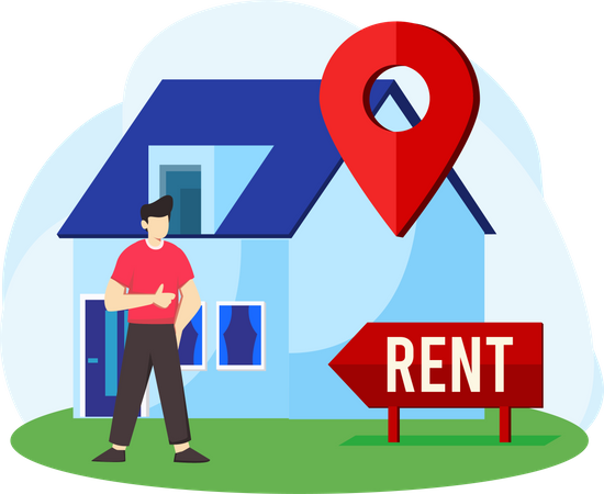 Property on rent Illustration