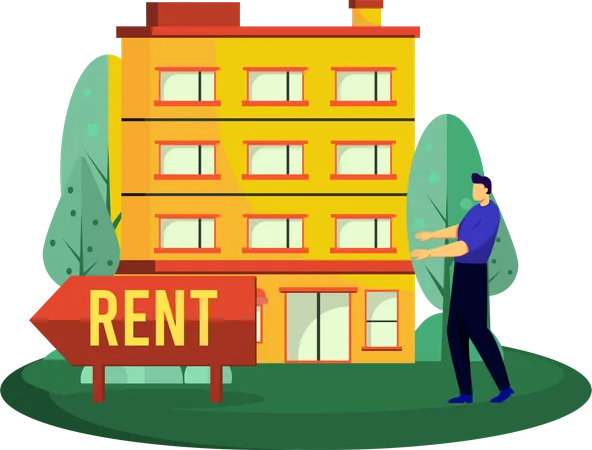 Property on rent  Illustration