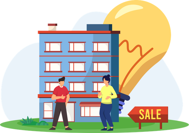 Property on sale  Illustration