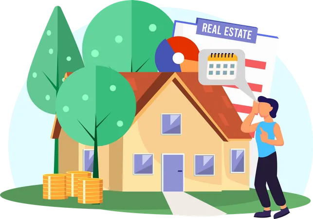 Property on sale  Illustration