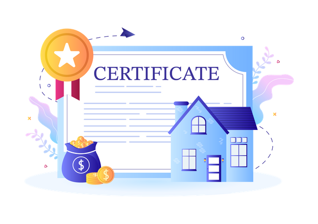 Property Registration Certificate  Illustration