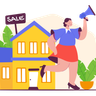 illustrations of residence sale