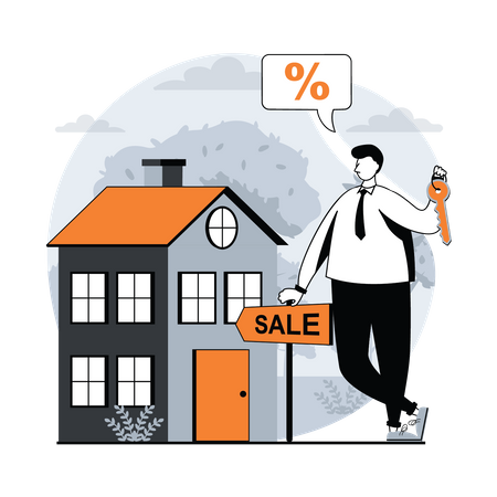 Property Sale  Illustration