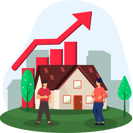 Property value growth  Illustration