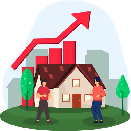 Property value growth Illustration