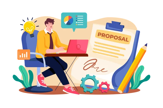 Proposal Writer Illustration