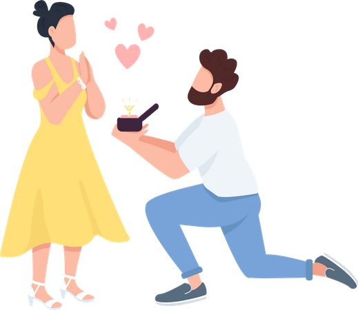 Proposition de mariage  Illustration