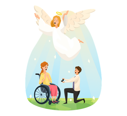 Proposition de mariage  Illustration