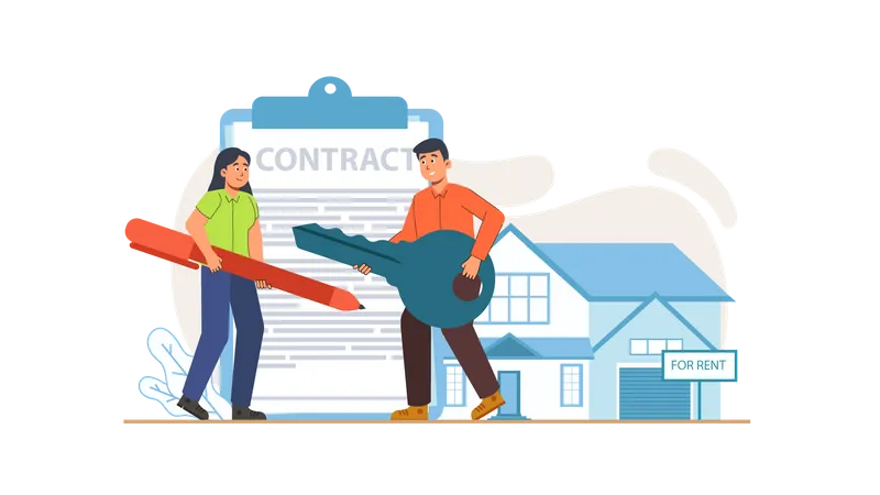 Contrat immobilier  Illustration