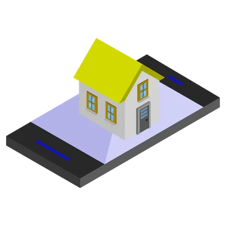 Propriété en ligne  Illustration