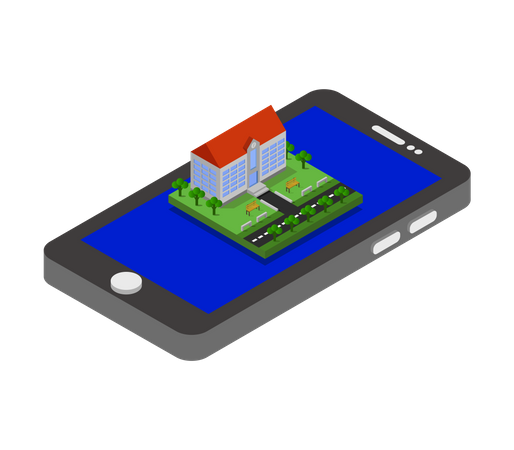 Propriété en ligne  Illustration