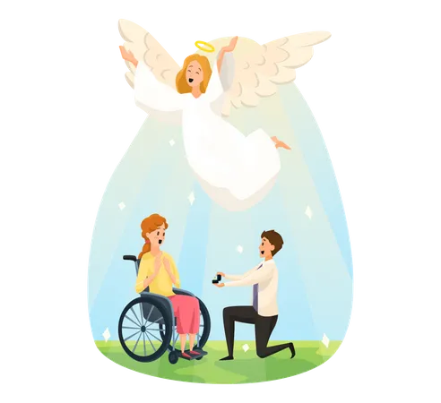 Propuesta de matrimonio  Ilustración