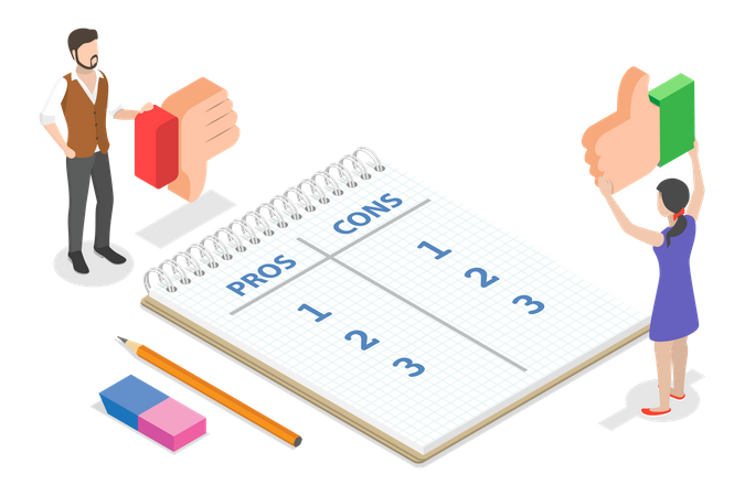 Pros And Cons  Illustration