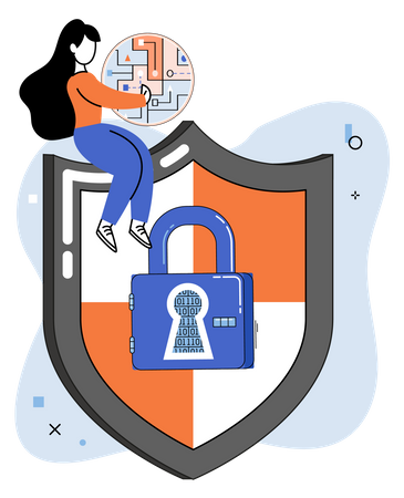 Proteção de dados e segurança na Internet  Ilustração