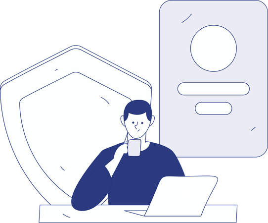 Protección de correo electrónico  Ilustración
