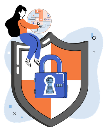 Protección de datos y seguridad en Internet  Ilustración