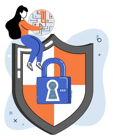 Protección de datos y seguridad en Internet  Ilustración