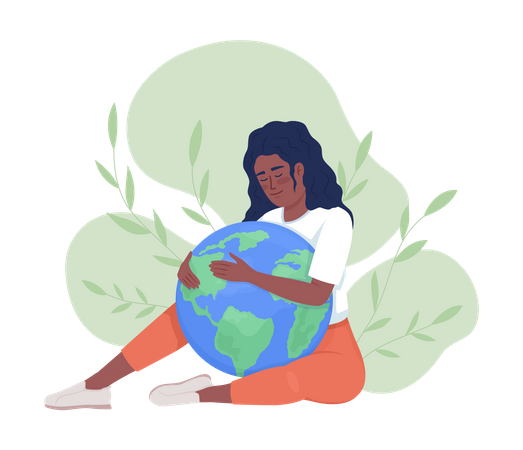 Protección de la ecología  Ilustración