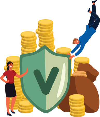 Protección del dinero  Illustration