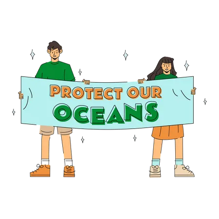 Protect Our Oceans  Illustration