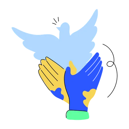 Protect peace  Illustration