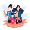 protect your family illustration free download