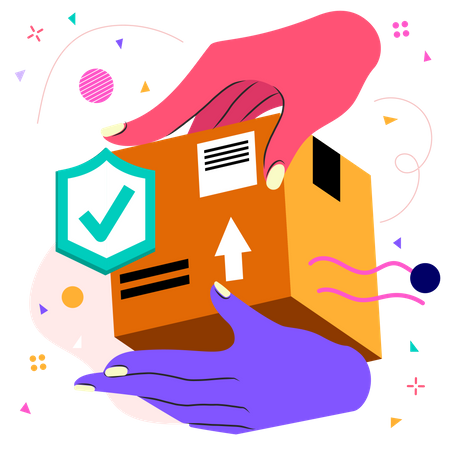 Protected parcel  Illustration