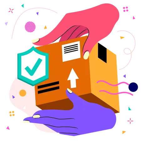 Protected parcel  Illustration