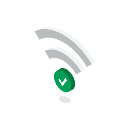 Protected wi-fi Illustration
