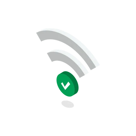 Protected wi-fi  Illustration