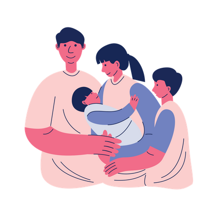 Protection de la famille  Illustration