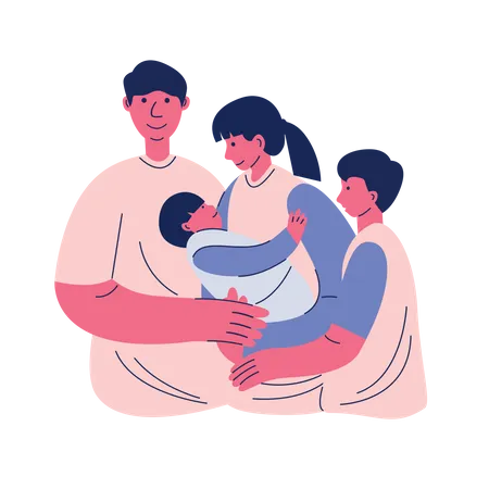 Protection de la famille  Illustration