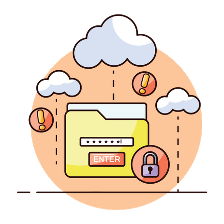 Protection des données dans le cloud  Illustration