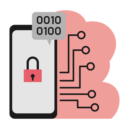 Protection des informations sur l'application mobile  Illustration