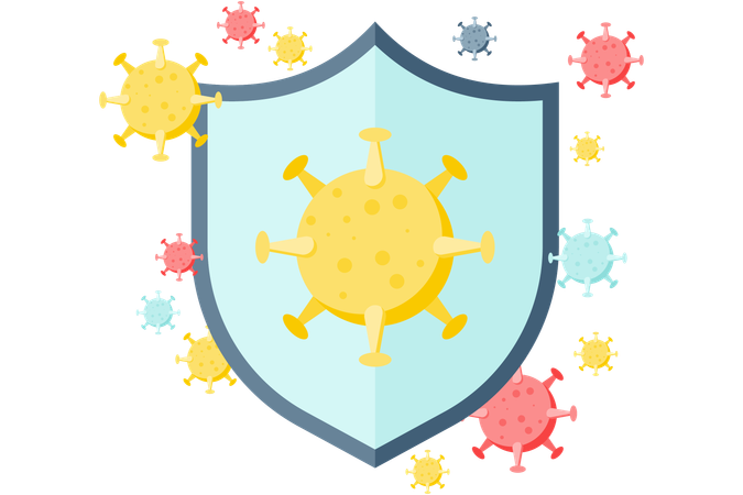 Protection from viruses  Illustration