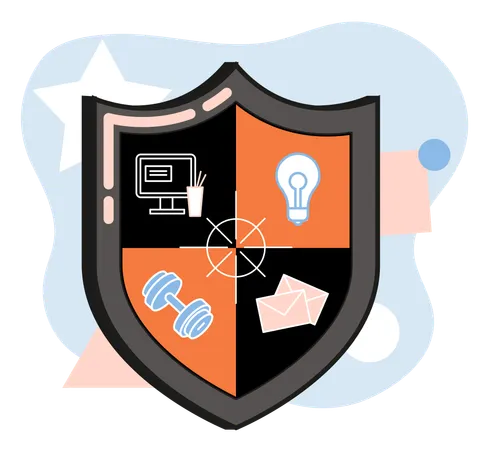 Protection shield  Illustration