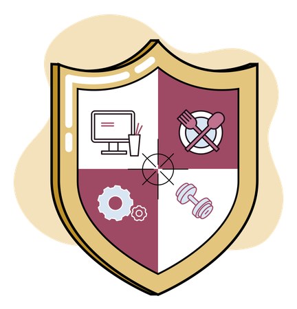 Protection shield  Illustration