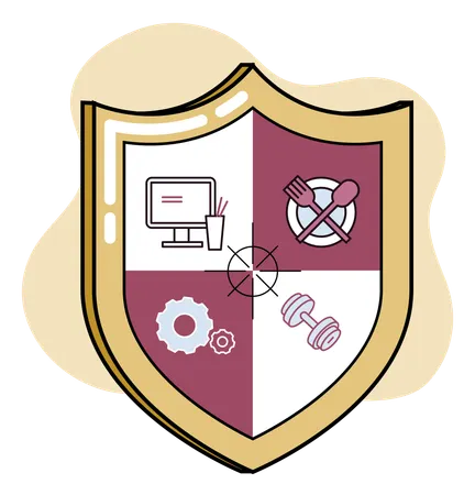 Protection shield  Illustration